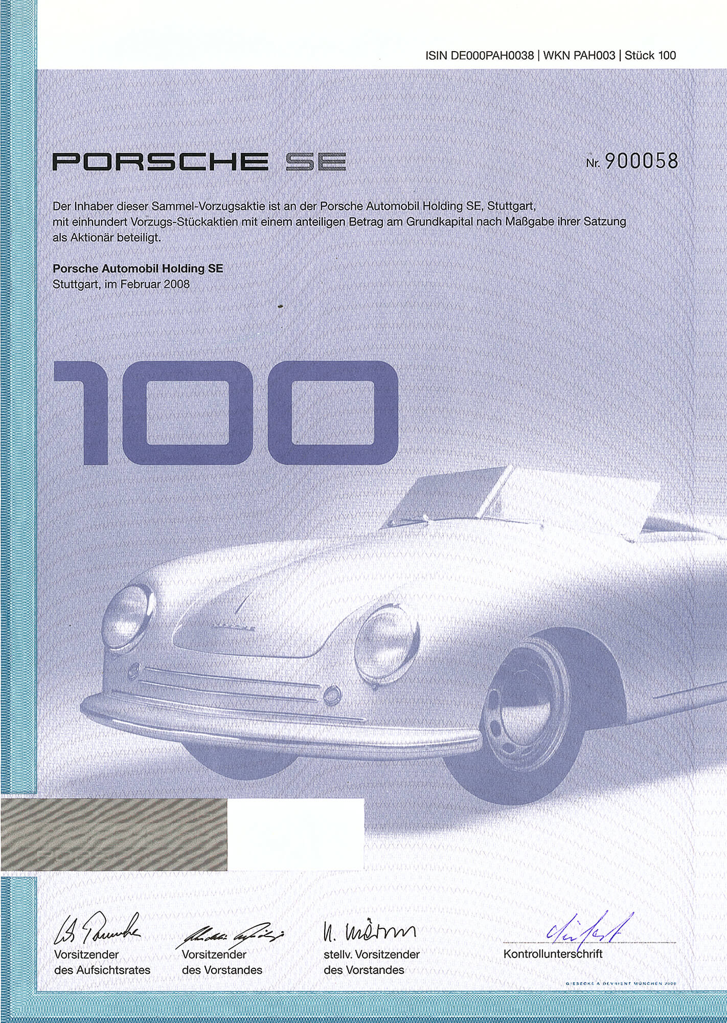 Aktie Porsche